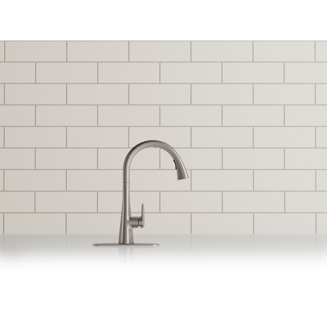 Kohler Anessia Vibrant Stainless Single Handle Touchless Pull-Down Kitchen Faucet With Sprayer (Deck Plate Included) R31890-Vs At Lowes.Com